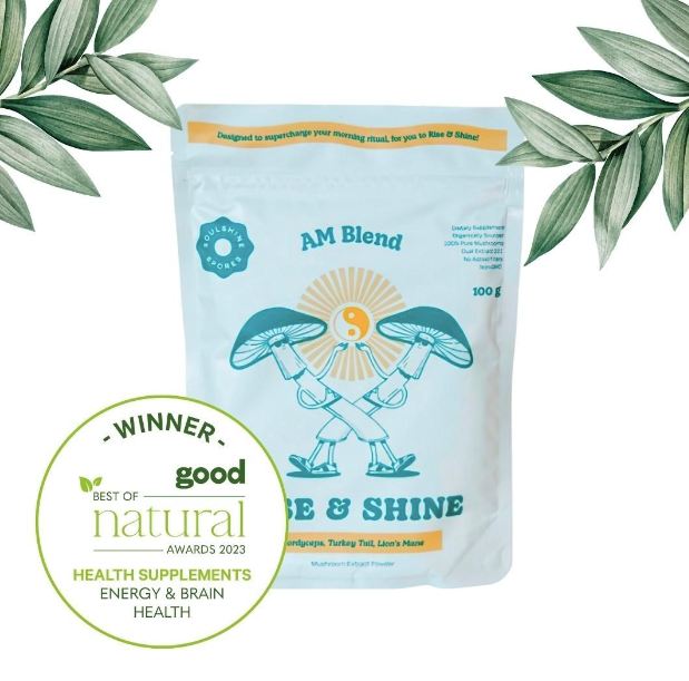 Rise & Shine AM Blend has WON in the Health Supplements: Energy & Brain Health category in the Good Magazine Best of Natural Awards