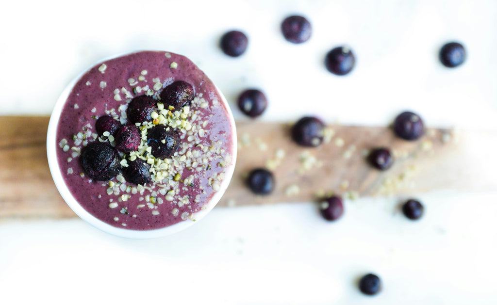 Blueberry &amp; Mushroom Morning Smoothie