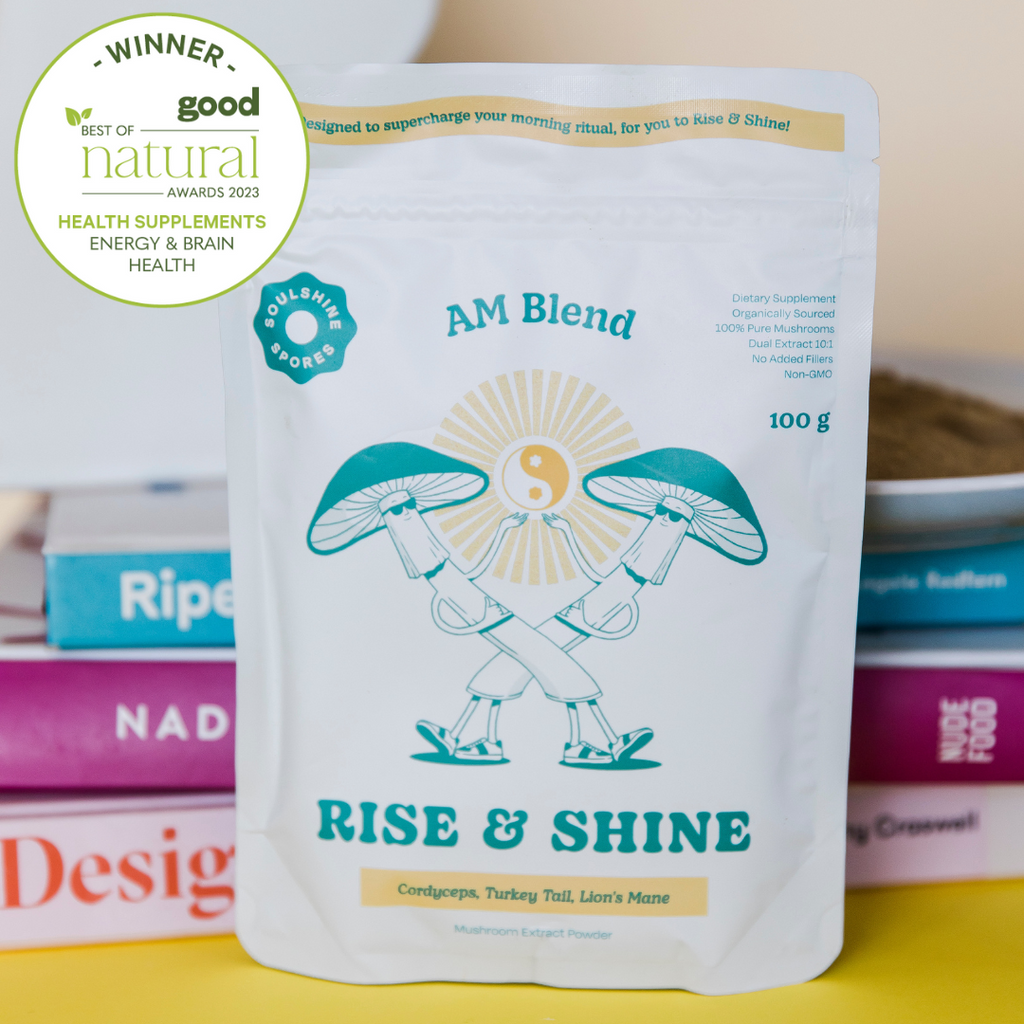 Best of Natural Awards Winner 2023, Rise and Shine. Health Supplements Energy and Brain Health 