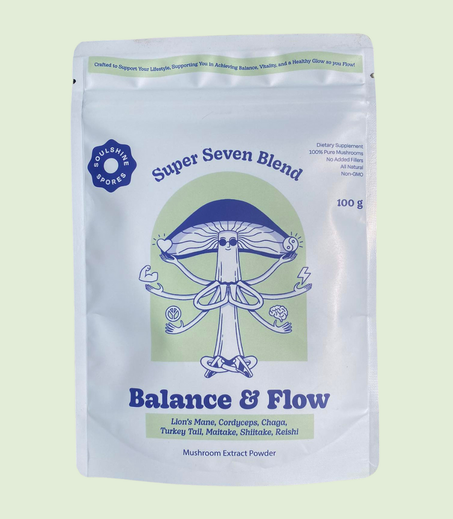 Super Seven Blend : Balance & Flow - Functional Mushroom Extracts